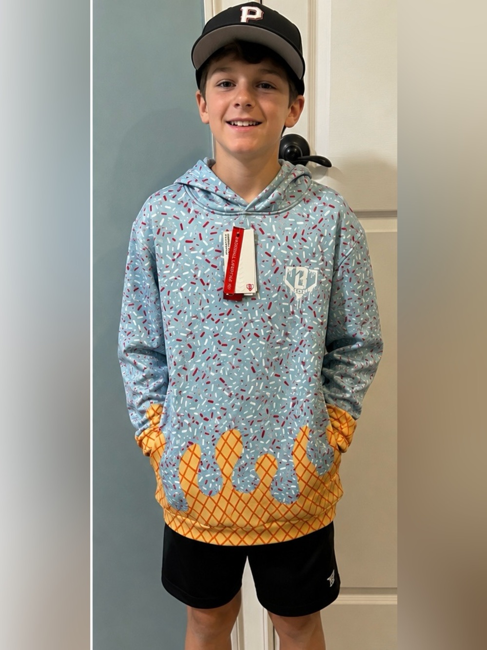 Baseball lifestyle B101 hoodie youth XL